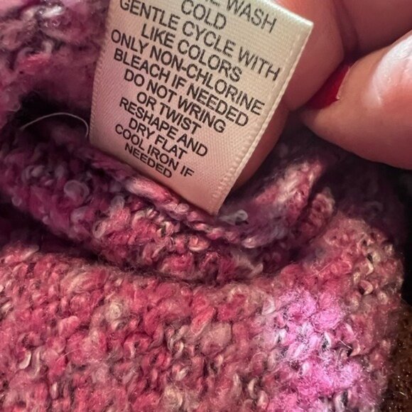 Sincerely Jules Womens Cozy Pink Cowl Neck Crop Bell Sleeve Sweater M Boho - Picture 3 of 9